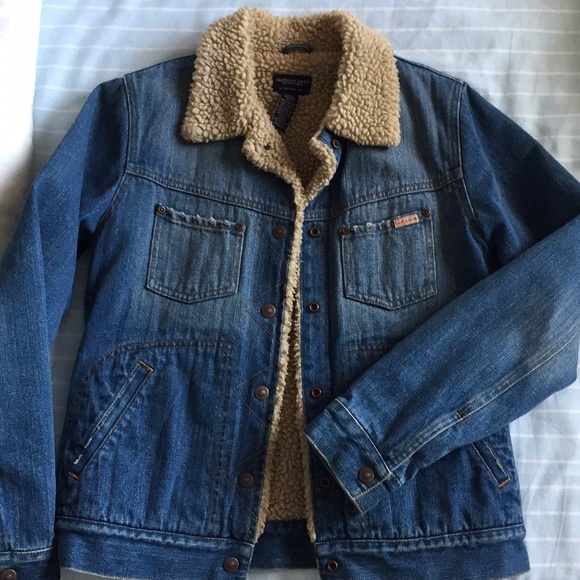 american eagle jean jacket with fur